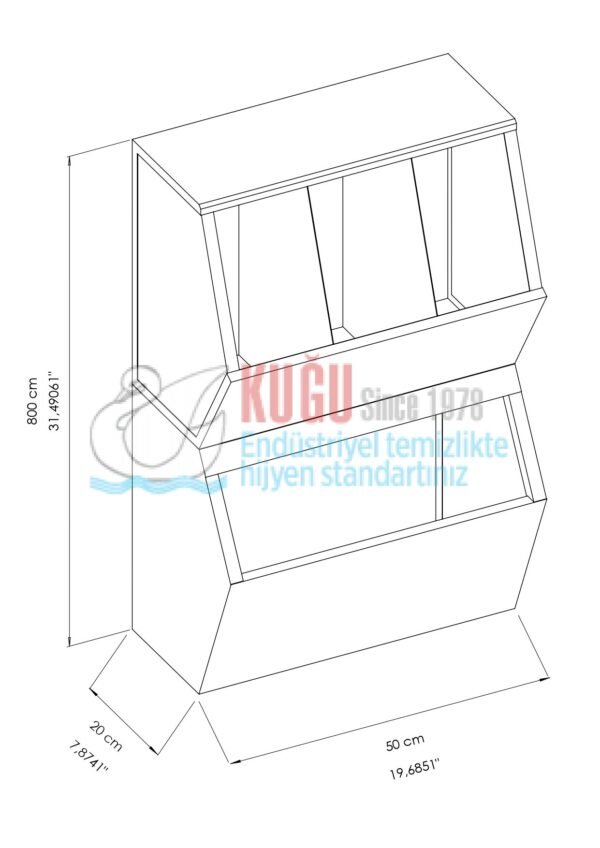 2663 3'LÜ Çöp Kovalı 304 Paslanmaz Çelik Bone Galoş Maske Hijyen Ekipmanları - Görsel 2