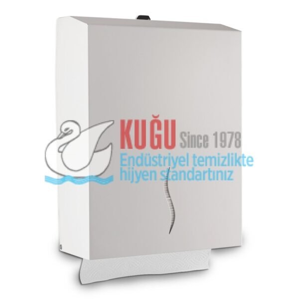 2639 Beyaz Renk Çelik 400’lü Z Katlama El Havlusu Aparatı - Görsel 4