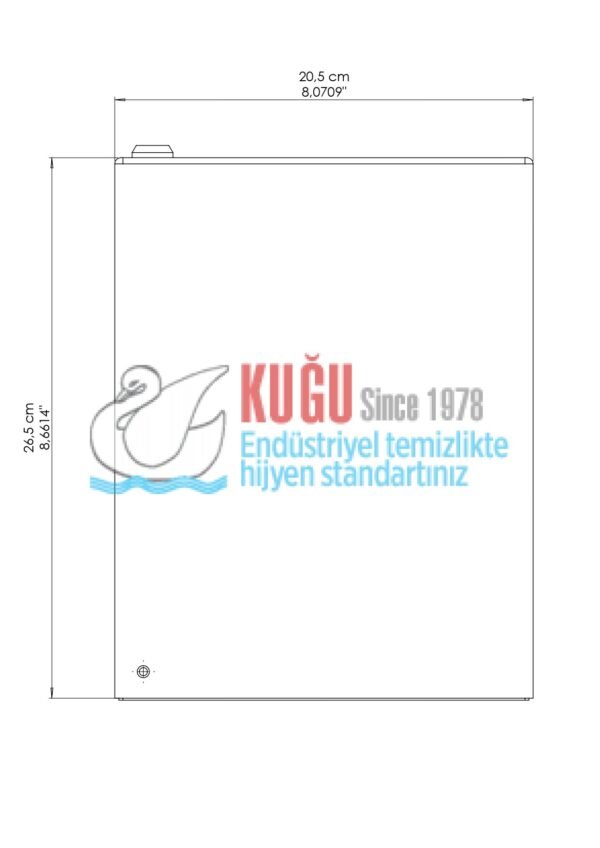 2646 430 Kalite Paslanmaz Çelik İçten Çekmeli Kağıt Havlu Dispenseri - Görsel 6