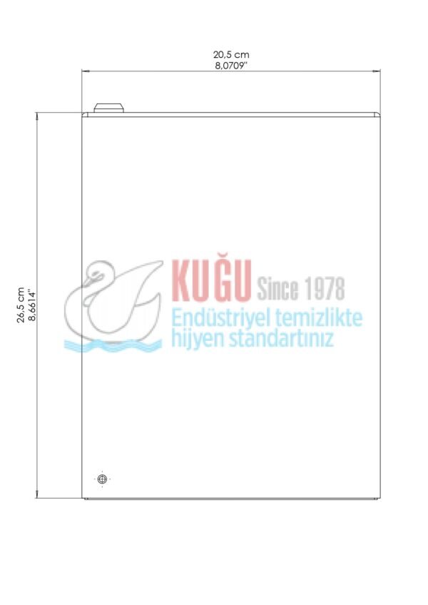 2645 304 Kalite Paslanmaz Çelik İçten Çekmeli Kağıt Havlu Dispenseri - Görsel 9
