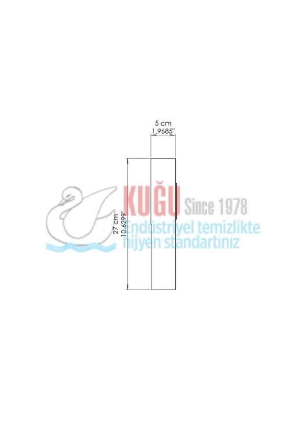 2643 304/430 Kalite Paslanmaz Çelik Klozet Kapak Örtüsü Dispenseri - Görsel 5