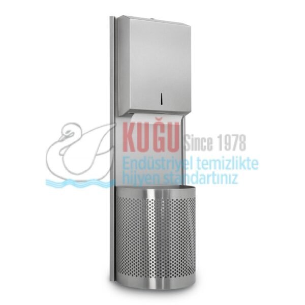 2604 304 Kalite Paslanmaz Çelik 400'lü Z Katlama ve 23 LT Çöp Kovası Delikli Kombi Set - Görsel 1