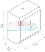 2614 304 KALİTE PASLANMAZ ÇELİK SİYAH FOTOSELLİ Elektrikli ve Pilli 21 CM KAĞIT HAVLULUK - Görsel 5