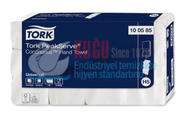 KT-100585 Tork PeakServe® Sürekli El Havlusu H5 Beyaz - (1 Paket 410 Adet-Koli İçi 12 Paket) - Görsel 7