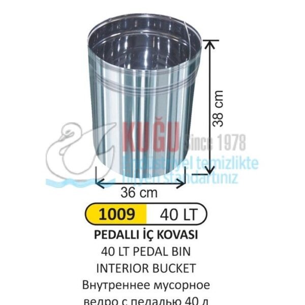 1009 40 LT Pedallı İÇ KOVASI - Görsel 1