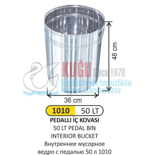 1010 50 LT Pedallı İÇ KOVASI - Görsel 1