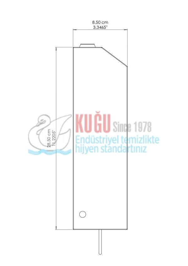 2688 304 S.S. Paslanmaz Çelik 1000 ML Hazneli Üstten Doldurmalı Köpük Sabun Dispanseri - Görsel 13