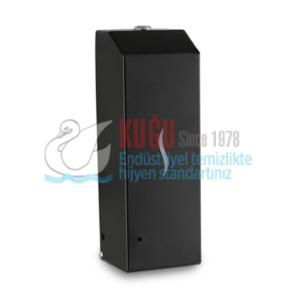 2697 1000 ML Siyah Renk Çelik Sensörlü Elektrikli Ve Pilli Sıvı Sabun Dispanseri - Görsel 1