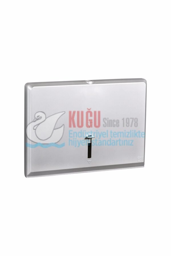 KGB-11097 Gümüş Renk Klozet Kapak Örtüsü Otomat Banyo ve Tuvalet WC Dispanseri Aparatı - Görsel 1