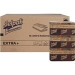 KGE-7900077  Selpak Professional Extra Z-Katlı 200’lü 12 Paket 2.400 Adet Dispenser Havlu Plus - Görsel 3