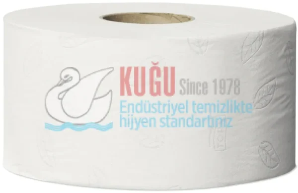 KT-120280 Tork Mini Jumbo Tuvalet Kağıdı 2 Katlı Gelişmiş T2 Beyaz (1 Rulo 170 Metre-Koli İçi 12 Rulo) - Görsel 4