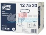 KT-127520 Tork Çift Rulo Premium Orta Boy WC Tuvalet Kağıdı 2 Katlı Gelişmiş T6 Beyaz - (1 Rulo 90 Metre-Koli İçi 27 Rulo) - Görsel 5