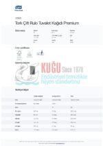 KT-127520 Tork Çift Rulo Premium Orta Boy WC Tuvalet Kağıdı 2 Katlı Gelişmiş T6 Beyaz - (1 Rulo 90 Metre-Koli İçi 27 Rulo) - Görsel 12