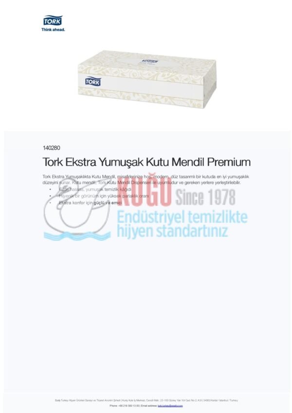 KT-140280 Tork Ekstra Yumuşak Kutu Mendil Premium - Görsel 8