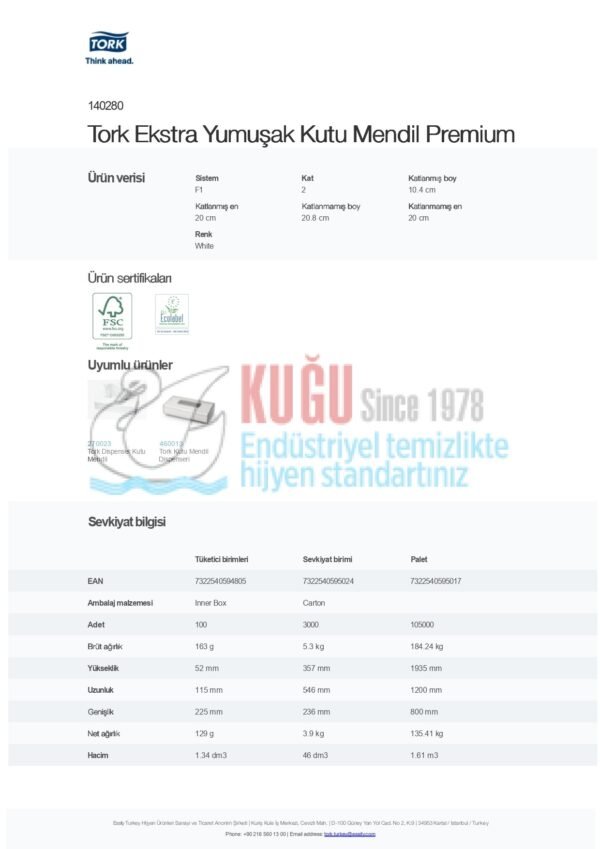 KT-140280 Tork Ekstra Yumuşak Kutu Mendil Premium - Görsel 9