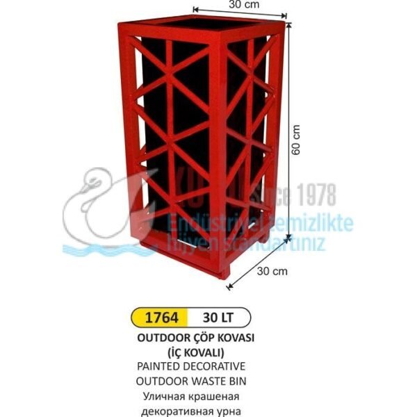 1764 30 LT OUTDOOR ÇÖP KOVASI İÇ KOVALI - Görsel 1