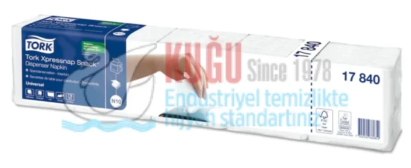 KT-17840 Tork N10 Sistem Xpressnap Snack® Beyaz Dispenser Peçete (1 Paket 225 Adet-Koli İçi 40 Paket) - Görsel 7