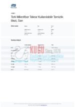 KT-183601 Tork Mikrofiber Tekrar Kullanılabilir Temizlik Bezi, Sarı - Görsel 4