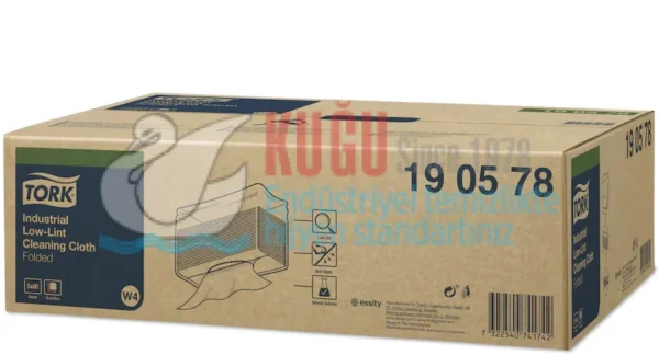 KT-190578 Tork Endüstriyel Hav Bırakmayan Mavi Temizlik Bezi - Görsel 2