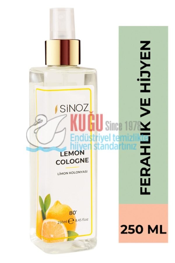 SNZ-ST8169 Sinoz 250 ML 80 Derece Sprey Limon Kolonyası - Görsel 1