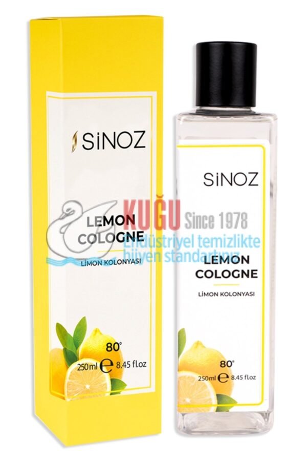 SNZ-ST8179 Sinoz 250 ML 80 Derece Dökme Başlık Limon Kolonyası - Görsel 1