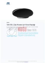 KT-205638 Tork Siyah B1 Sistem 50 LT Çöp Kovası için Kova Kapağı - Görsel 2