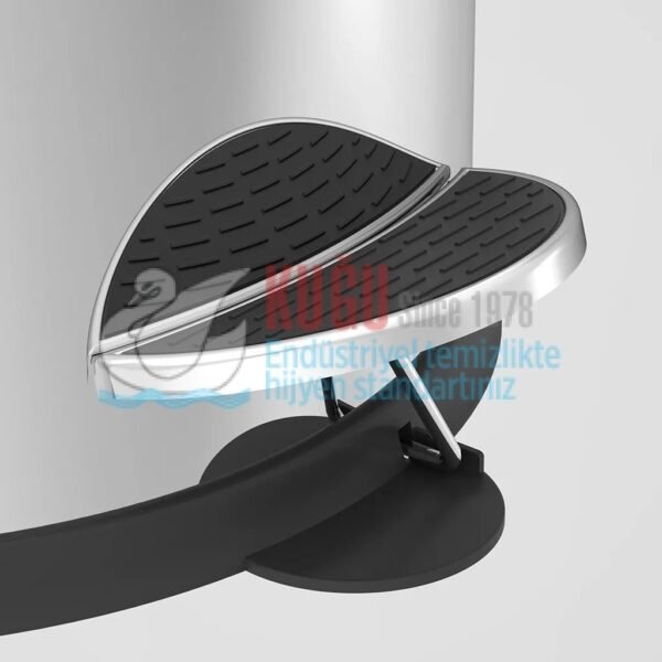 2534-E 5 LT Mini Ekonomik 430 S.S. Paslanmaz Çelik Plastik İç Kovalı Pedallı Çöp Kovası - Görsel 3