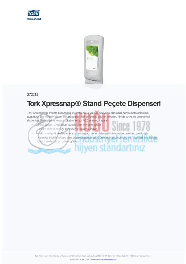 KT-272213 Tork Xpressnap® Stand Peçete Dispenseri - Görsel 5