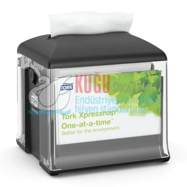 KT-272808 Tork Xpressnap Snack® Siyah N10 Sistem Masaüstü Peçete Dispenseri - Görsel 1