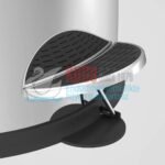 2739 430 S.S. Paslanmaz Çelik 40 LT  Plastik İç Kovalı Pedallı Çöp Kovası - Görsel 3