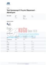 KT-274003 Tork Xpressnap® Snack N4 Sistem Alüminyum Masaüstü Dispenser Peçetelik - Görsel 6