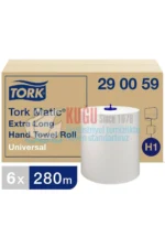KT-290059 Tork Matic® Ekstra Uzun Hareketli El Havlusu Evrensel H1 Beyaz (1 Rulo 280 Metre-Koli İçi 6 Rulo)