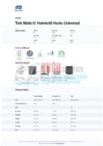 KT-290059 Tork Matic® Ekstra Uzun Hareketli El Havlusu Evrensel H1 Beyaz (1 Rulo 280 Metre-Koli İçi 6 Rulo) - Görsel 8