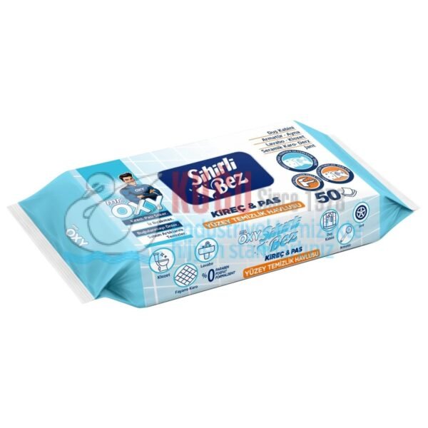 MR-001 MR.OXY Sihirli Bez Pas Ve Kireç Yüzey Temizlik Havlusu Paraben İçermez 50 Adet - Görsel 1