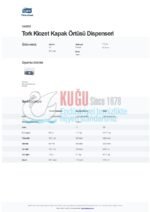 KT-344088 Siyah Tork V1 Sistem Klozet Kapak Örtüsü Dispenseri - Görsel 4