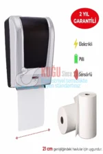 KGF-F120 Krom Kaplama FOTOSELLİ Elektrikli ve Pilli 21 cm KAĞIT HAVLU VERİCİ - Görsel 5