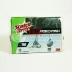 7000099881 3M Scotch Brite 96 Genel Amaçlı Ovma Pedi Yeşil Renk (1 Paket 10 Adet- Koli İçi 15 Paket)