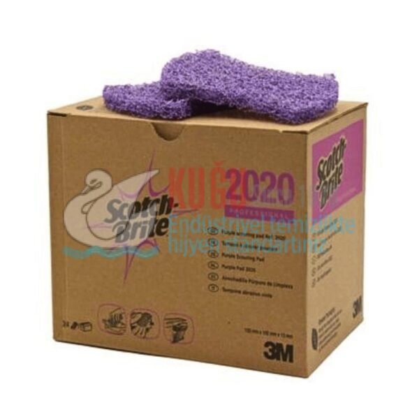 7100079881 3M Scotch-Brite™ 2020 Mor Ovma Pedi (24 Adet/Koli) - Görsel 1