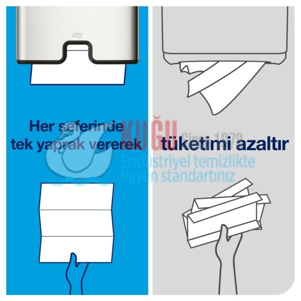 KT-551000 Tork Matic® H1 Sistem Beyaz Manuel Autocut Havlu Kâğıt Rulosu Hareketli Havlu Dispenseri - Görsel 19