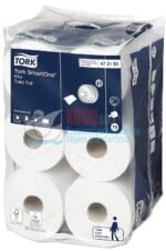 KT-472193 Tork SmartOne® Mini Cimri İçten Çekmeli WC Tuvalet Kâğıdı (1 Rulo 112 Metre-Koli İçi 12 Rulo) - Görsel 3
