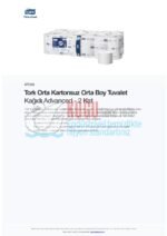 KT-472199 Tork Orta Kartonsuz Orta Boy Tuvalet Kağıdı Advanced - 2 Kat - Görsel 4