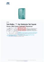 KT-473167 Tork Reflex ™ Her Seferinde Tek Yaprak Veren, Mini İçten Çekmeli Dispenser - Görsel 5