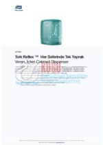 KT-473180 Tork Reflex™ Turkuaz M4 Sistem Her Seferinde Tek Yaprak Veren, İçten Çekmeli Havlu Dispenseri - Görsel 5