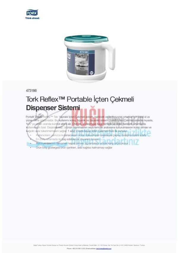 KT-473186 Tork Reflex™ Portable İçten Çekmeli Çekmeli Havlu Başlangıç Paketi (Dispenser Sistemi + 1 Adet Içten Çekmeli Rulo Havlu) - Görsel 15
