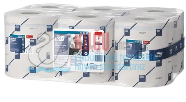 KT-473242 Tork Reflex™ M4 Sistem Endüstriyel İçten Çekmeli Havlu Kâğıt (300 Metre 1 Rulo-Koli İçi 6 Rulo) - Görsel 5