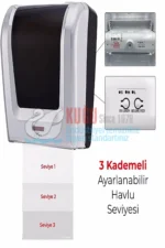 KGF-F120 Krom Kaplama FOTOSELLİ Elektrikli ve Pilli 21 cm KAĞIT HAVLU VERİCİ - Görsel 4