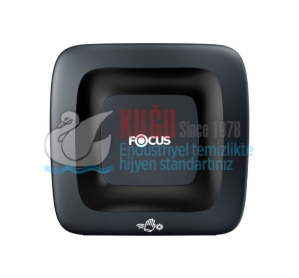 50004182 FOCUS PROFESYONEL SİYAH RENK 21 CM FOTOSELLİ Adaptörlü HAREKETLİ HAVLU DİSPENSERİ ( PİLLİ ve Elektrikli) - Görsel 1
