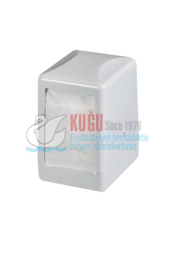 KGB-15112 Beyaz Masaüstü Peçete Mutfak Dispanseri Aparatı - Görsel 1