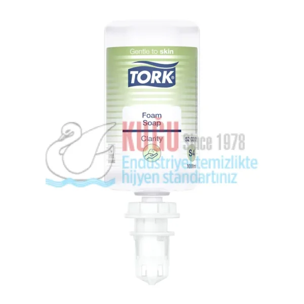 KT-520201 Tork S4 Sistem 1000 ML Şeffaf Clarity Köpük Sabun (1 Adet 1000 ML-Koli İçi 6 Adet) - Görsel 1