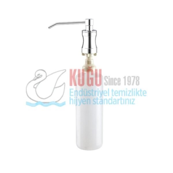 5203 Ankastre 1000 ML Hazneli Doldurmalı Krom Kaplamalı Pirinç Gagalı Köpük Sabun Dispenser Aparatı - Görsel 1